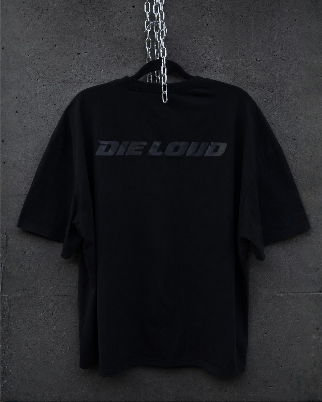 DIE LOUD BLACK LOGO TEE