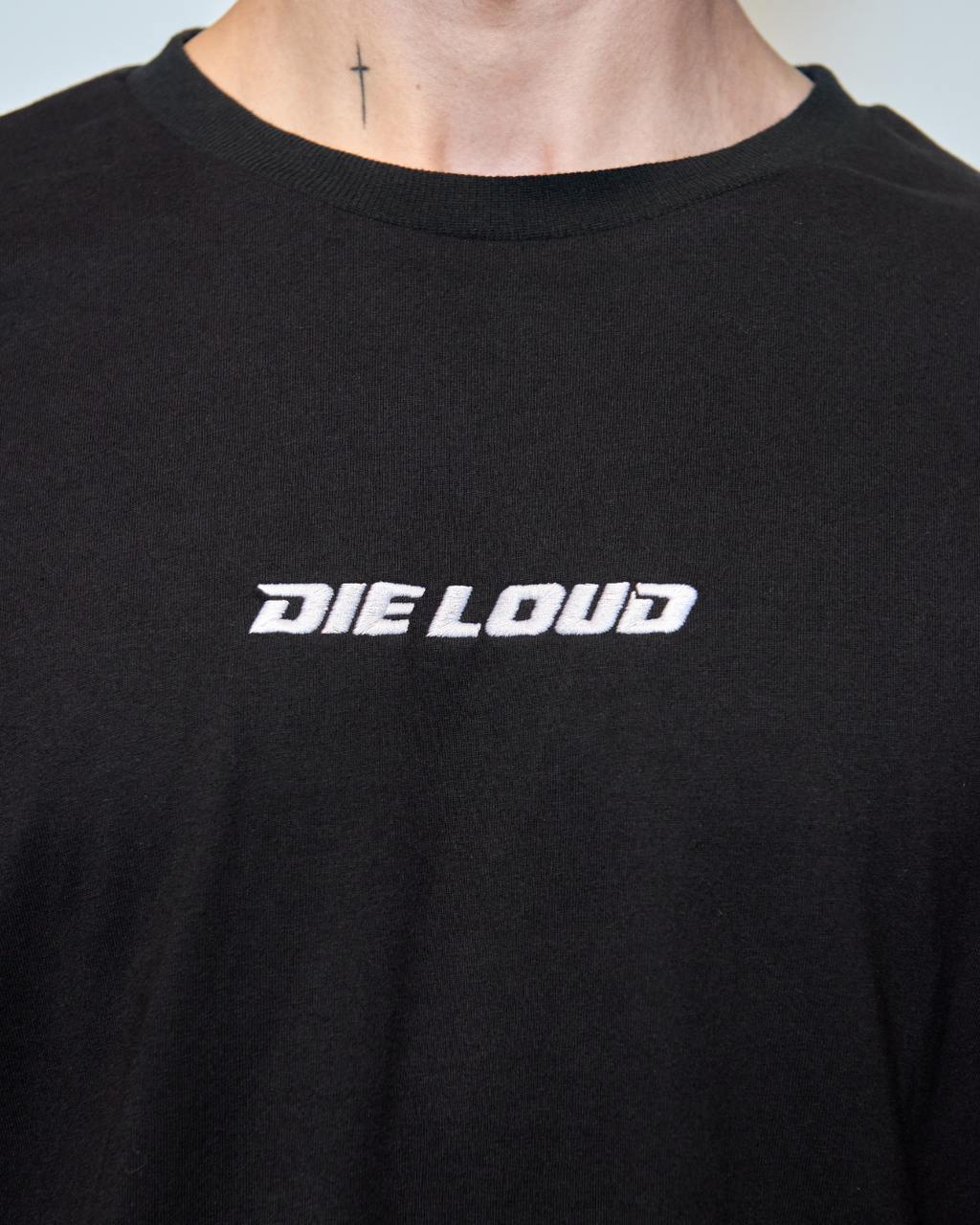 DIE LOUD BLACK LOGO TEE