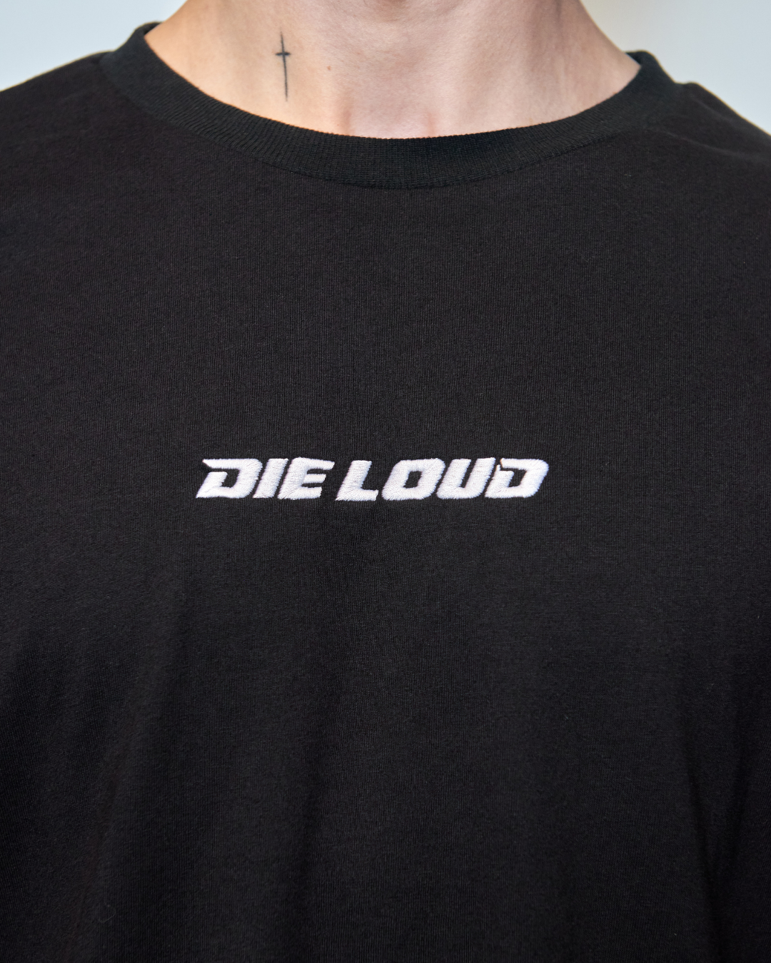 DIE LOUD BLACK LOGO TEE